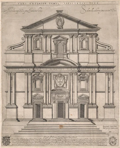 The Gesù, Rome, from the 'Speculum Romanae Magnificentiae:'
