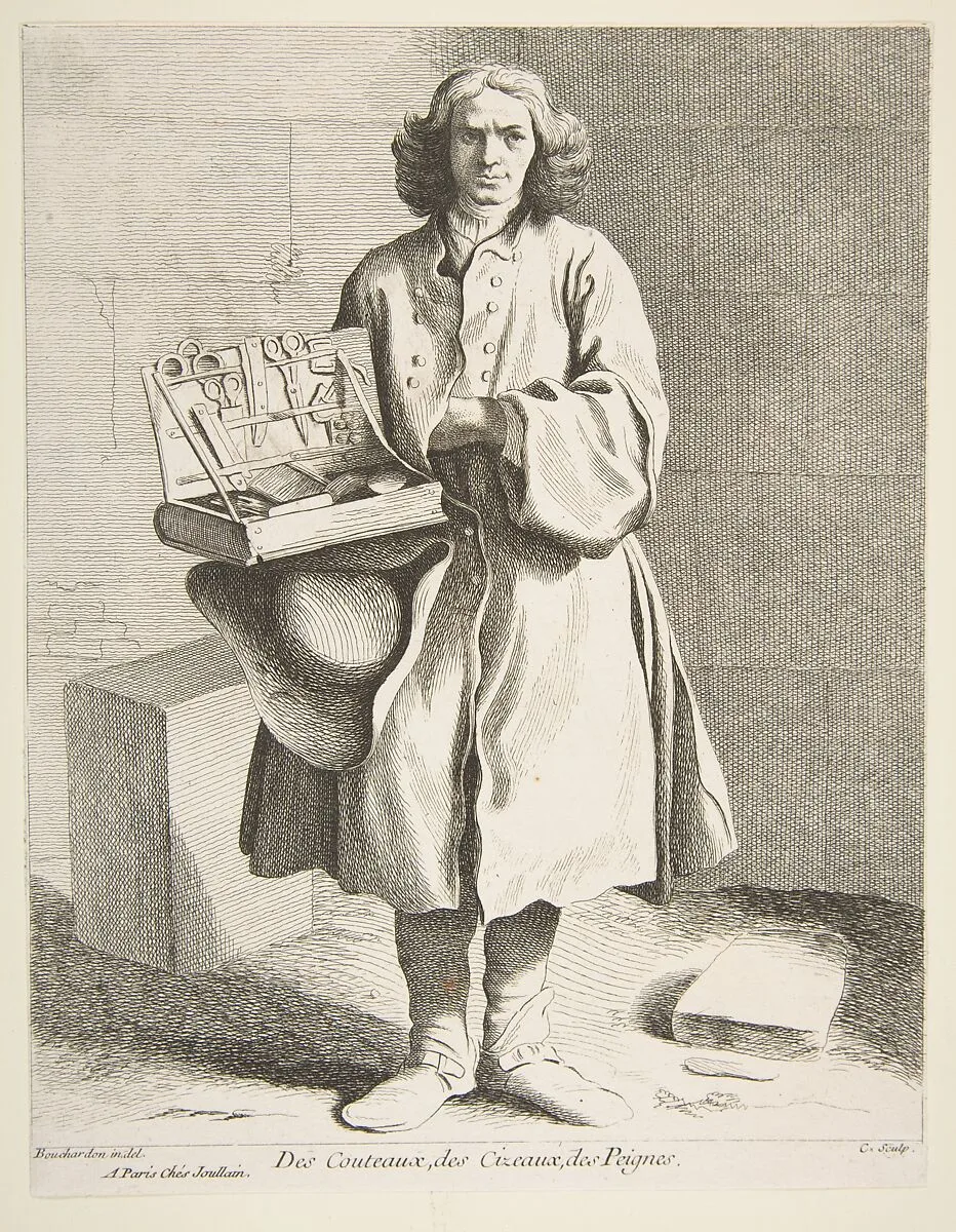 Peddler of Knives, Scissors and Combs — Edme Bouchardon|Anne Claude Philippe de Tubières, comte de Caylus