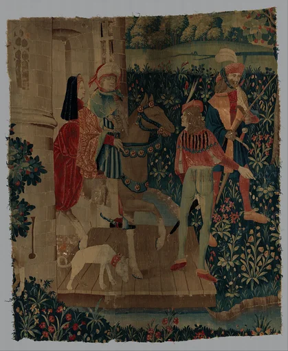 A Hunting Party Leaving a Castle (From Incidents in a Stag Hunt)