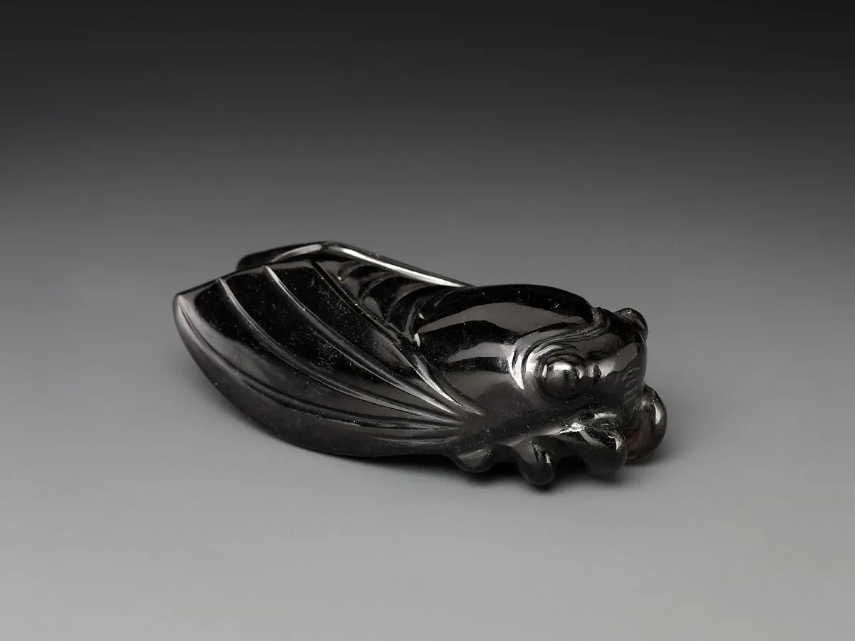 清中期 煙晶蟬擺件|Figure of a cicada — Unknown