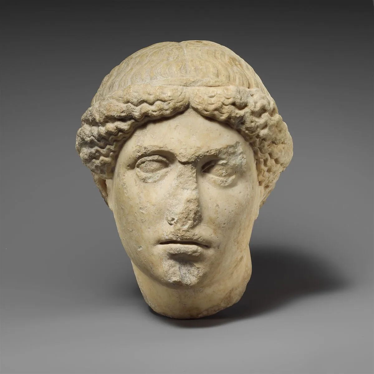 Marble head of the so-called Barberini Suppliant — Unknown