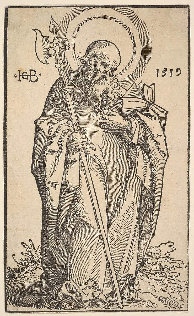 St. Matthew from Christ and the Apostles — Hans Baldung (called Hans Baldung Grien)
