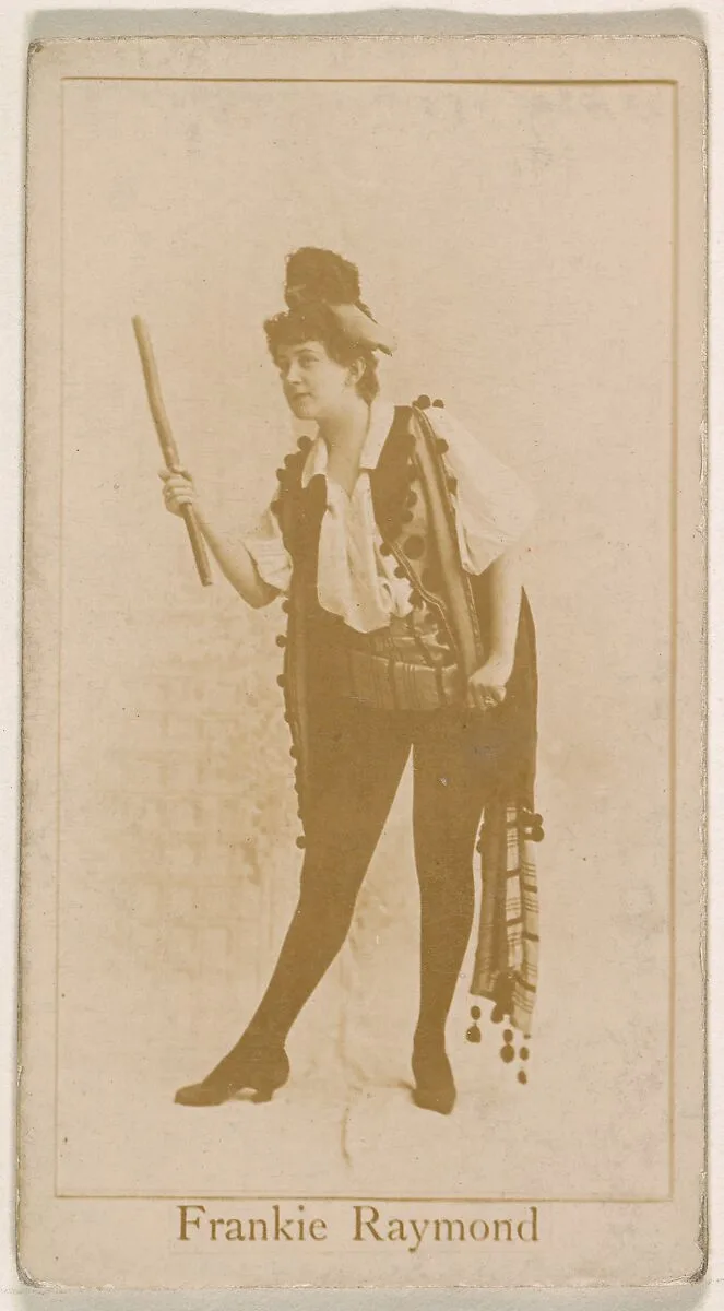 Frankie Raymond, from the Actresses series (N245) issued by Kinney Brothers to promote Sweet Caporal Cigarettes — Kinney Brothers Tobacco Company
