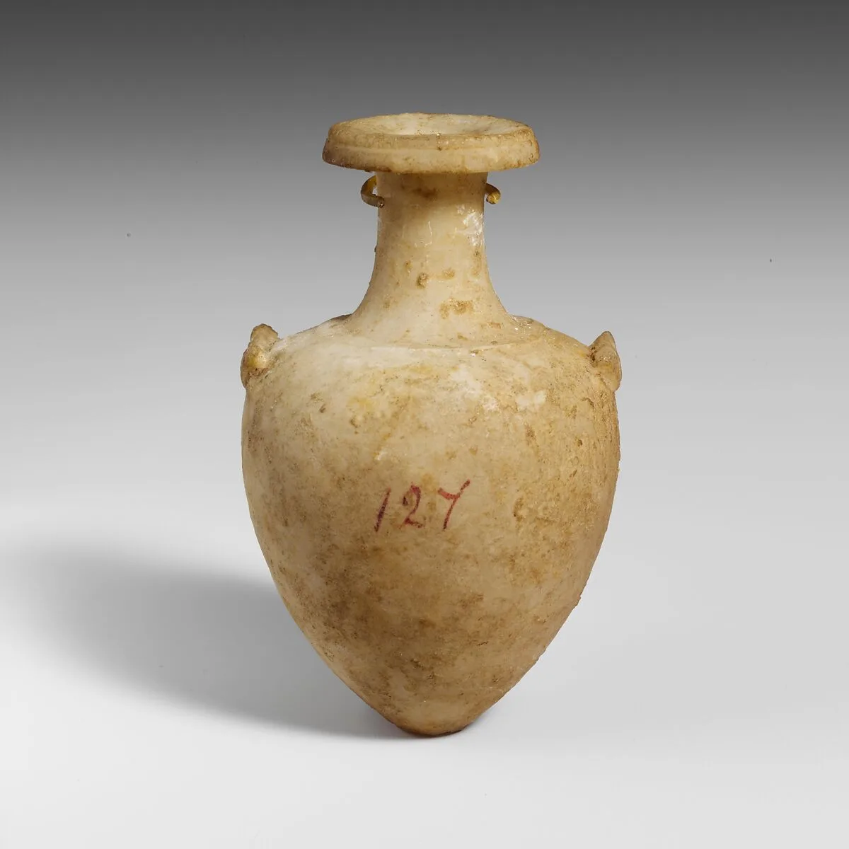 Miniature alabaster amphora (jar) — Unknown