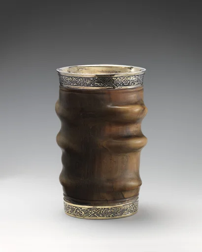 Ibex beaker with gilded silver mounts