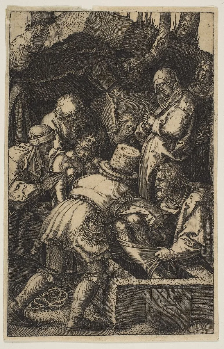 The Entombment, from "The Passion" — Albrecht Dürer