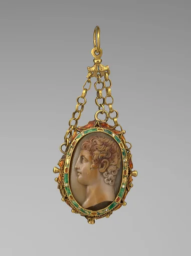 Head of a youth and Agnus Dei with arms of Paul V (Camillo Borghese, Pope 1605–21)