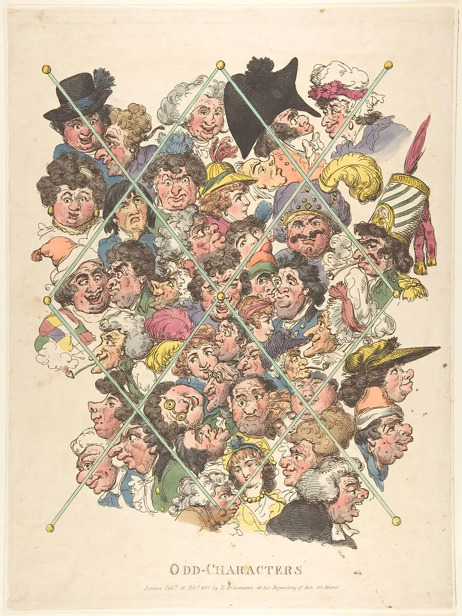 Odd Characters — Thomas Rowlandson|Rudolph Ackermann, London|George Murgatroyd Woodward