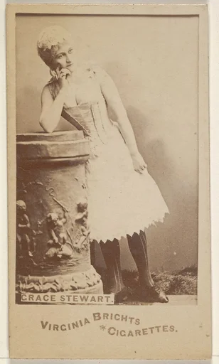 Grace Stewart, from the Actors and Actresses series (N45, Type 6) for Virginia Brights Cigarettes