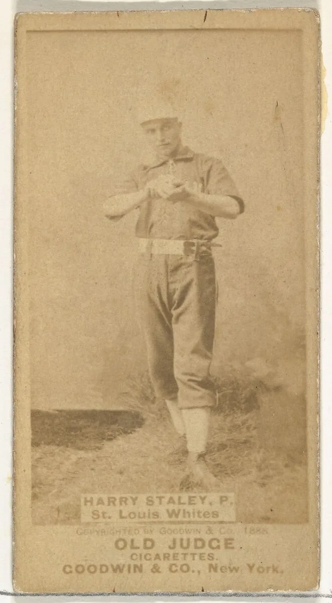 Staley, Pitcher, St. Louis Whites, from the Old Judge series (N172) for Old Judge Cigarettes — Goodwin & Company