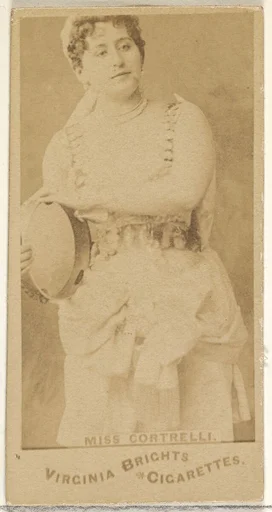 Miss Cortrelli, from the Actors and Actresses series (N45, Type 1) for Virginia Brights Cigarettes