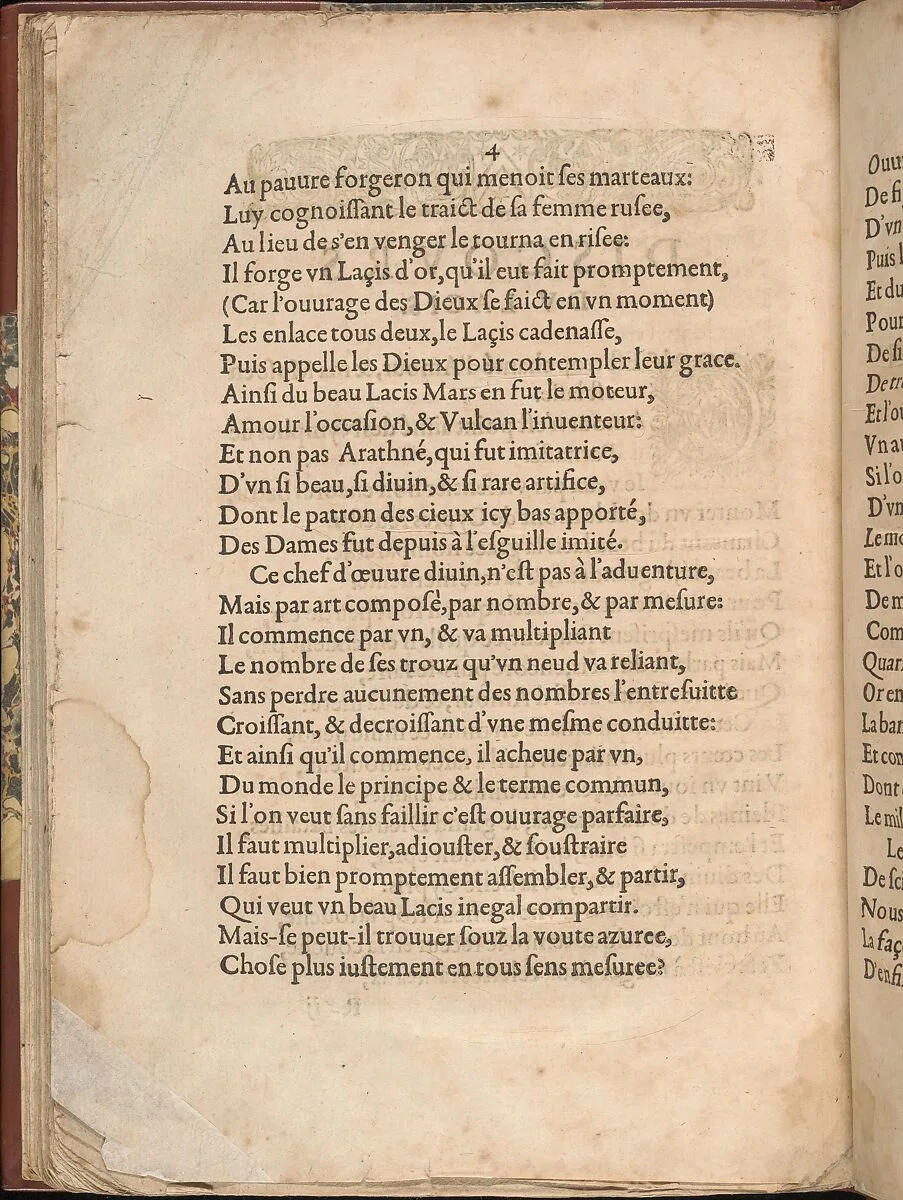 Les Secondes Oeuvres, et Subtiles Inventions De Lingerie du Seigneur Federic de Vinciolo Venitien, page 66 (verso) — Federico de Vinciolo|Jean Le Clerc|Catherine de Bourbon