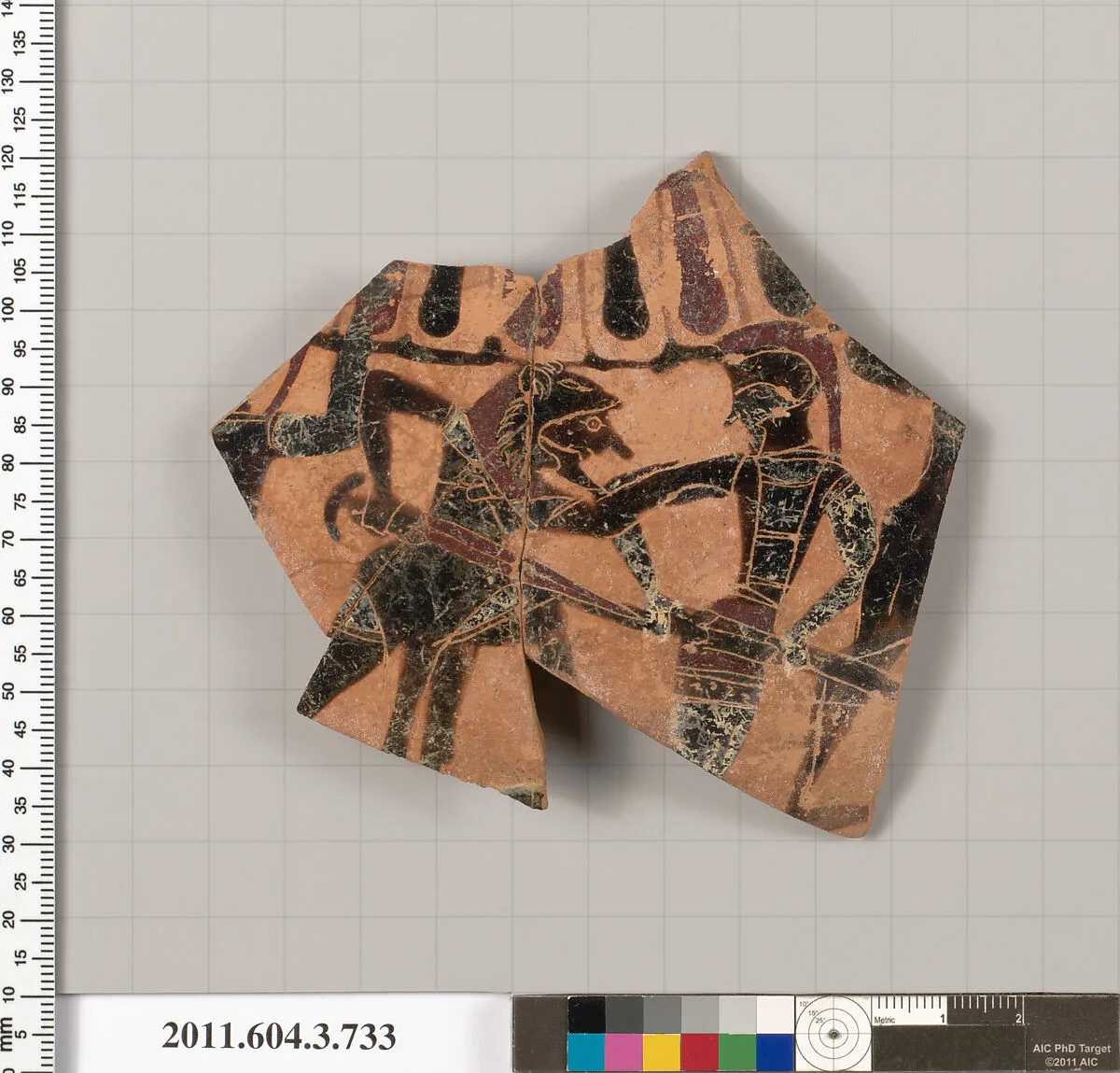 Terracotta fragment of a neck-amphora (jar) — Unknown