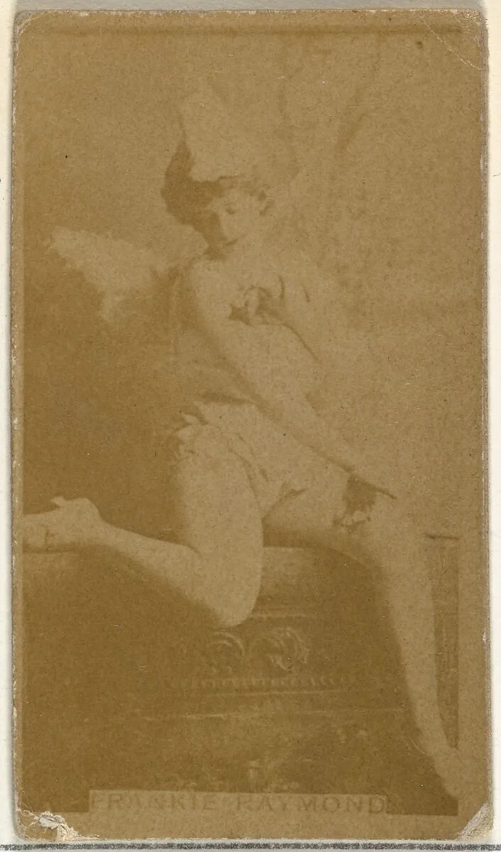 Frankie Raymond, from the Actors and Actresses series (N145-8) issued by Duke Sons & Co. to promote Duke Cigarettes — American Tobacco Company|W. Duke, Sons & Co.