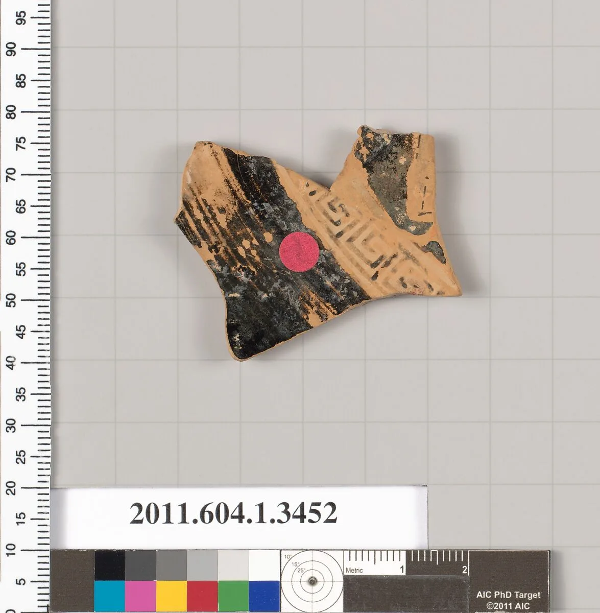 Terracotta fragment of a kylix (drinking cup) — Unknown
