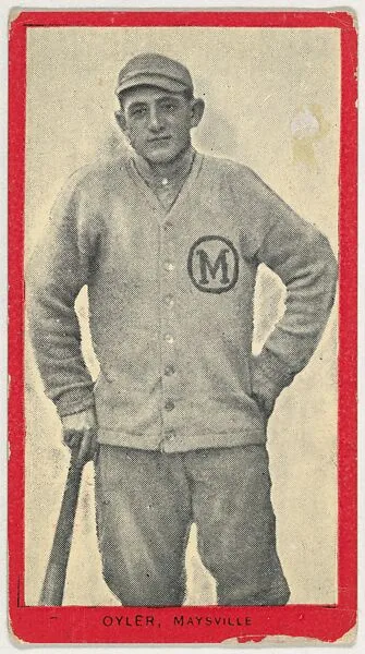 Oyler, Maysville, Blue Grass League, from the Baseball Players (Red Borders) series (T210) issued by Old Mill Cigarettes — Old Mill Cigarettes, Virginia