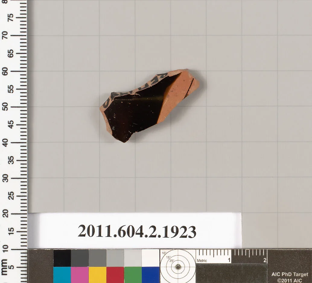 Terracotta fragment of a skyphos (deep drinking cup) — Unknown