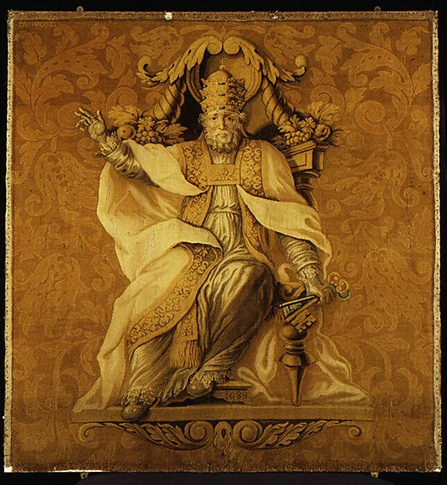 Saint Peter as Pope — Savonnerie Manufactory|Bertrand François Dupont