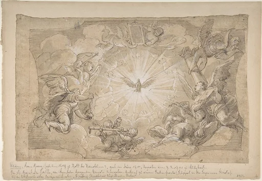 The Holy Ghost Surrounded by Angels