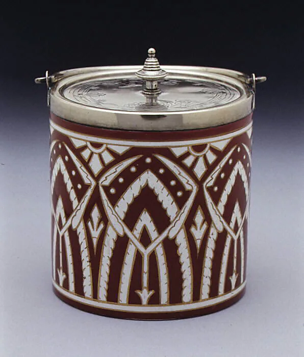 Biscuit box with cover — James Macintyre and Co.|Christopher Dresser