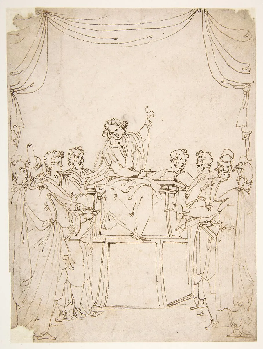 Jesus Disputing with the Doctors in the Temple (Luke 2:46-47) — Ercole Setti