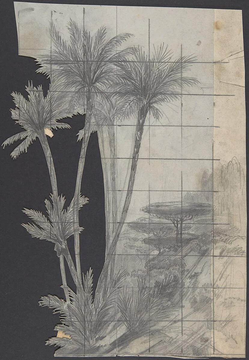 Design for a Stage Set at the Opéra, Paris — Eugène Cicéri