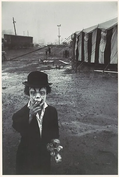 Clown and Circus Tent — Bruce Davidson