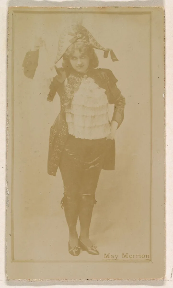 May Merrion, from the Actresses series (N245) issued by Kinney Brothers to promote Sweet Caporal Cigarettes — Kinney Brothers Tobacco Company