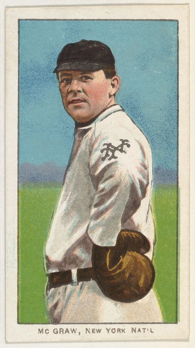 McGraw, New York, National League, from the White Border series (T206) for the American Tobacco Company — American Tobacco Company