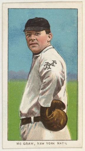 McGraw, New York, National League, from the White Border series (T206) for the American Tobacco Company