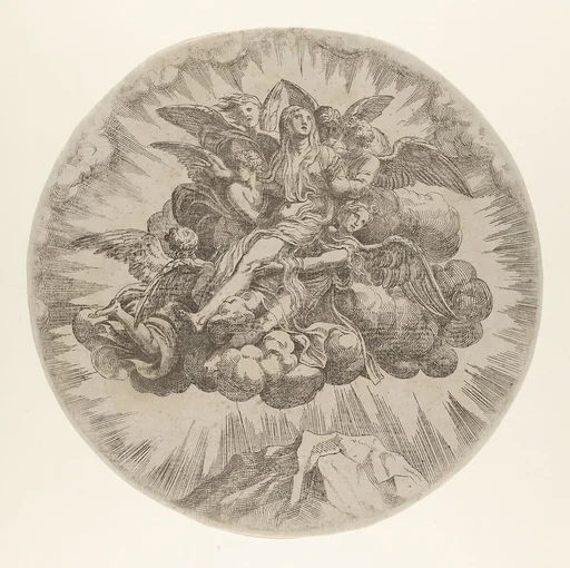 Mary Magdalen carried to Heaven