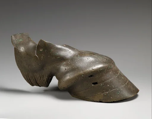 Bronze hoof of a horse