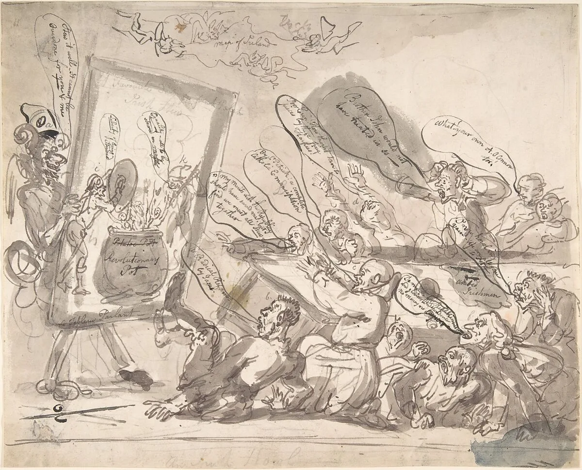 An Irish Howl — Thomas Rowlandson