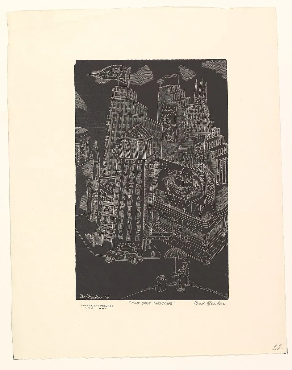 New York Landscape — Fred Becker|WPA