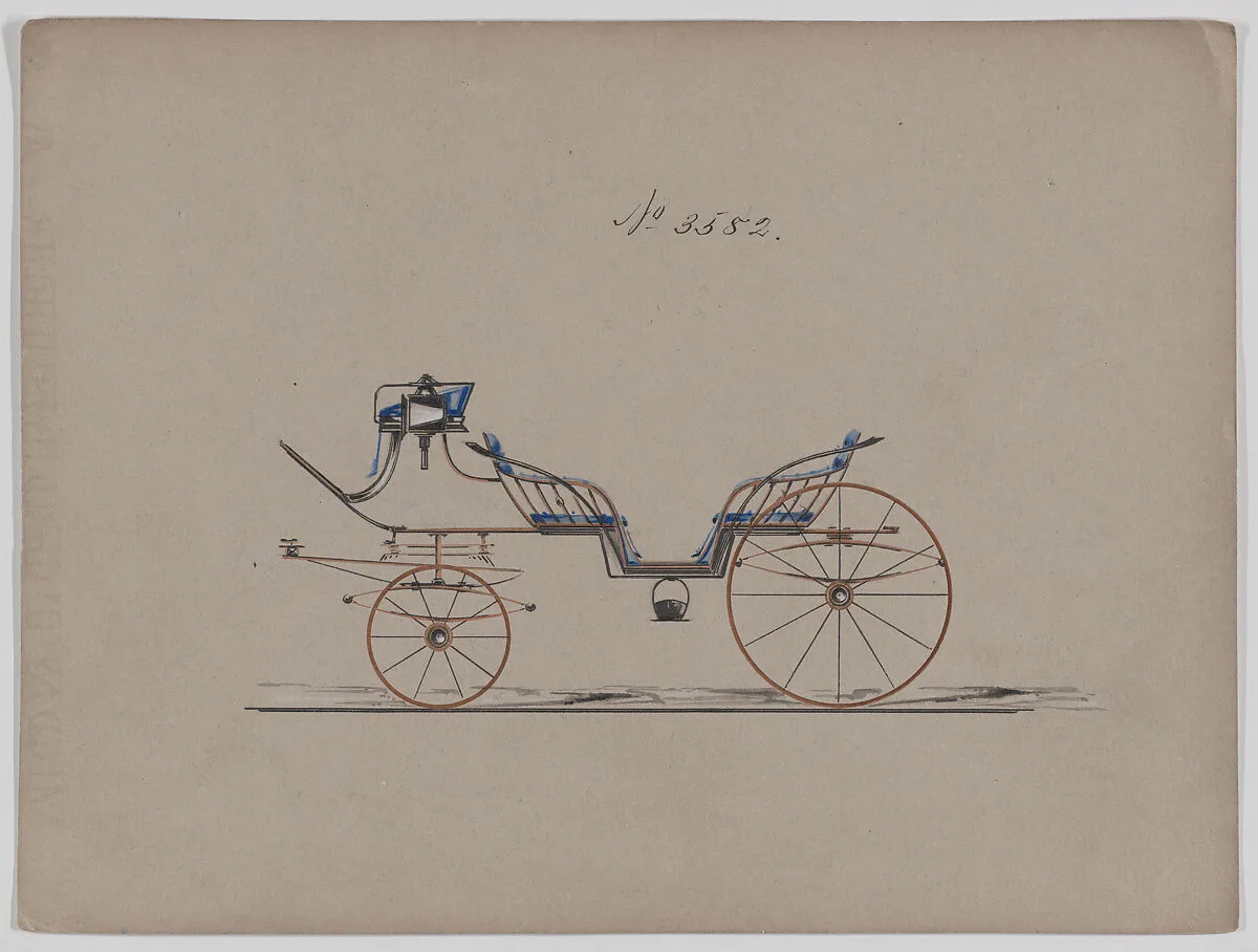 Design for 6 seat Phaeton, no. 3582 — Brewster & Co.