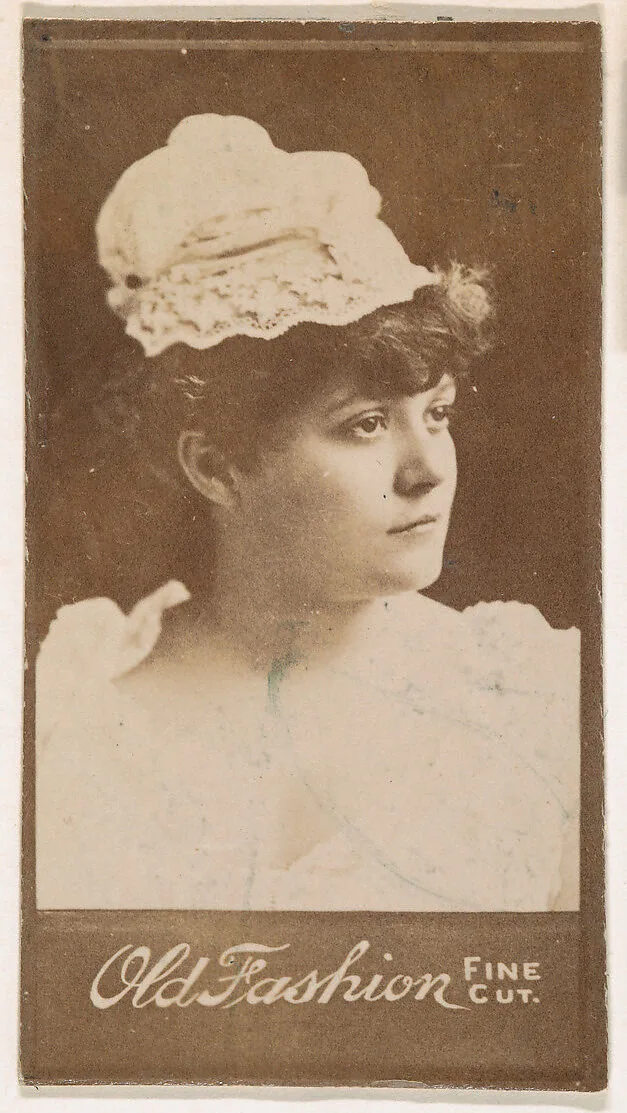 Actress wearing lace cap, from the Actresses series (N664) promoting Old Fashion Fine Cut Tobacco — Unknown