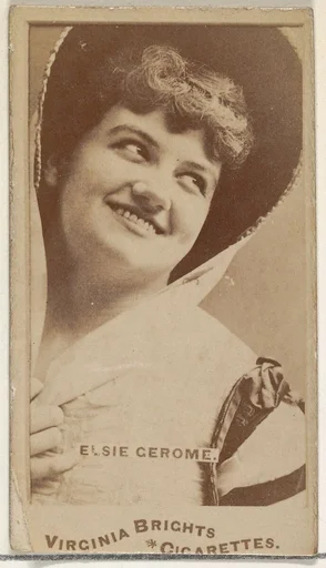 Elsie Gerome, from the Actors and Actresses series (N45, Type 1) for Virginia Brights Cigarettes