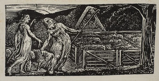Thenot and Colinet Lead Their Flocks Together, from Thornton's "Pastorals of Virgil"