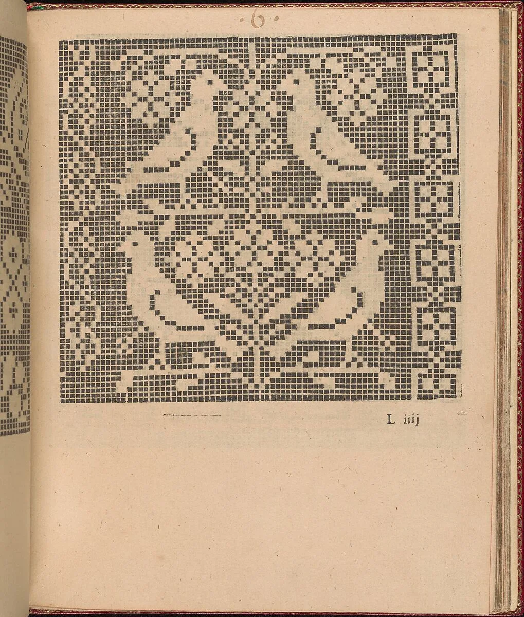 Les Singuliers et Nouveaux Portraicts... page 44 (recto) — Federico de Vinciolo|Jean Le Clerc|Henri III, King of France and Poland|Louise de Lorraine-Vaudemont|Chambolle-Duru