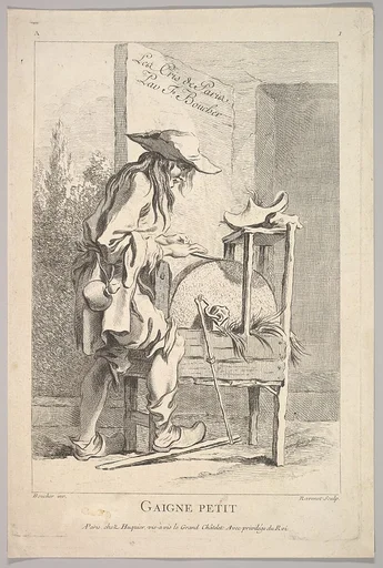 Frontispiece: Gaigne Petit, from Le Cris de Paris (The Cries of Paris), plate 1