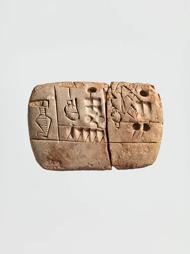 Cuneiform tablet: administrative account with entries concerning malt and barley groats