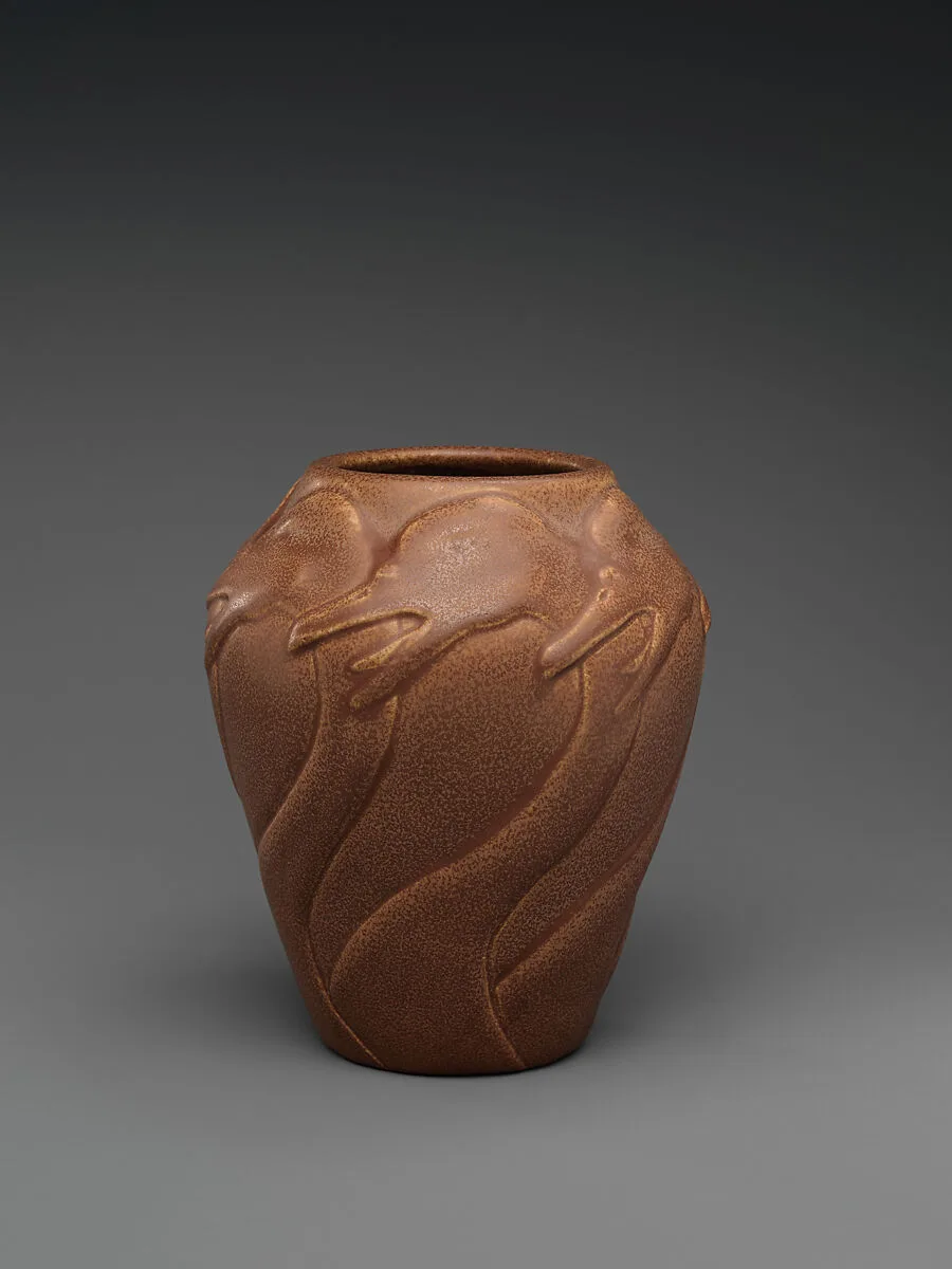 Vase with geese — Van Briggle Pottery Company|Artus Van Briggle