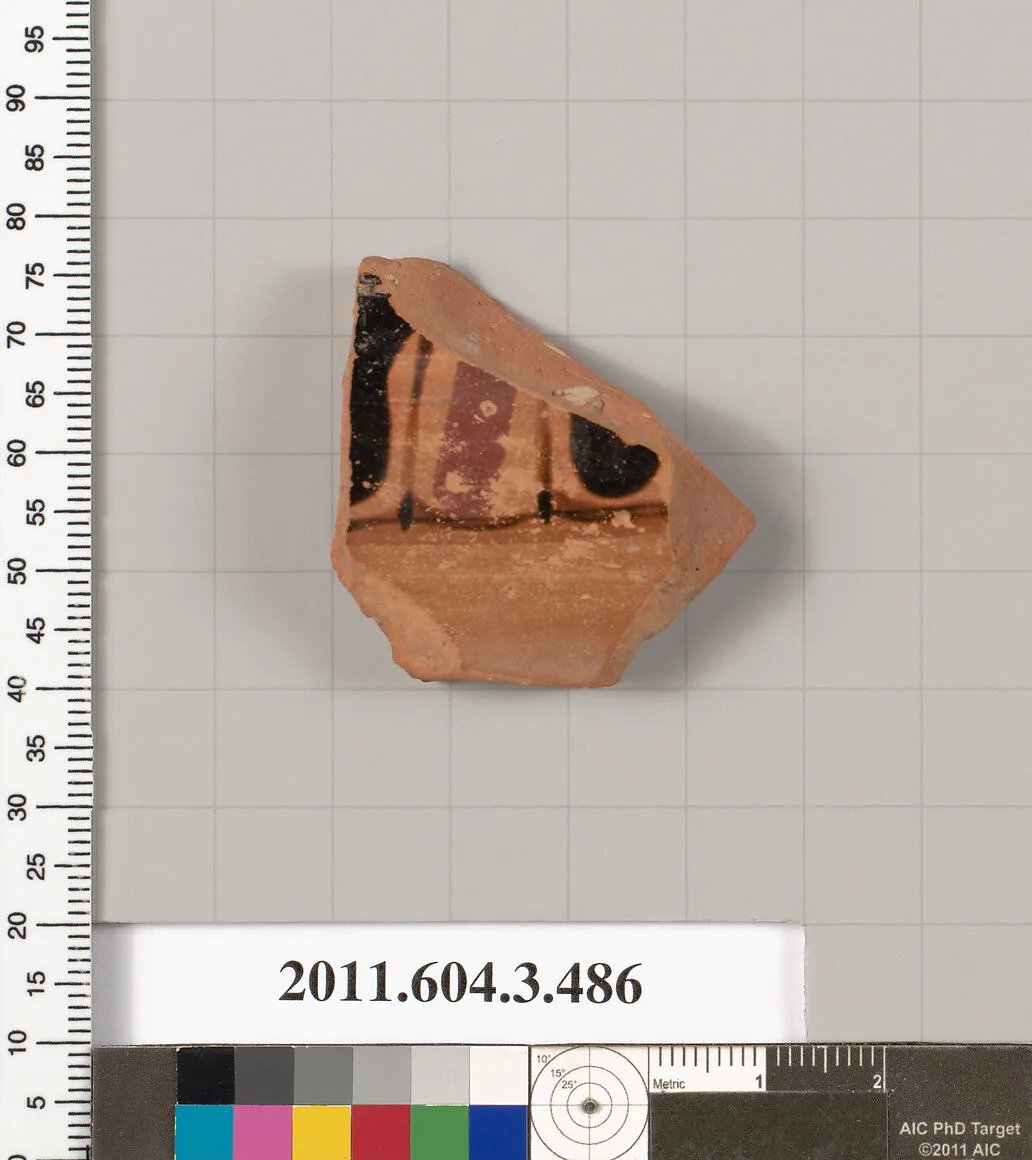 Terracotta fragment of a column-krater (bowl for mixing wine and water) — Unknown