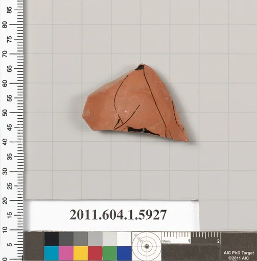 Terracotta fragment of a kylix (drinking cup)