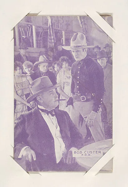 Bob Custer from Western Stars or Scenes Exhibit Cards series (W412) — Unknown