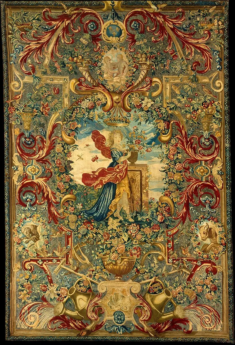 Seasons and Elements (Spring) (set of four) — Charles Le Brun|Jean Lemoyen le Lorrain|Marquise de Montespan