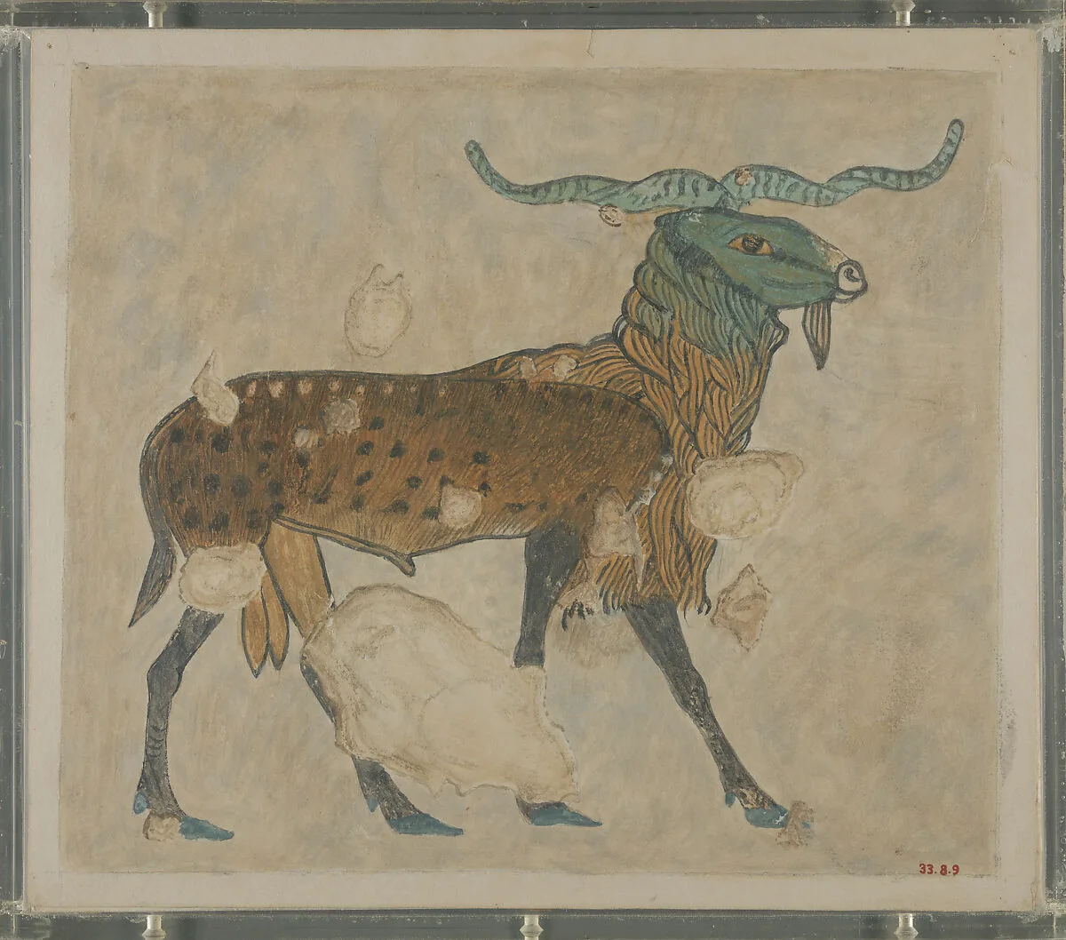 Detail of a Ram, Tomb of Khnumhotep — Nina de Garis Davies|Norman de Garis Davies