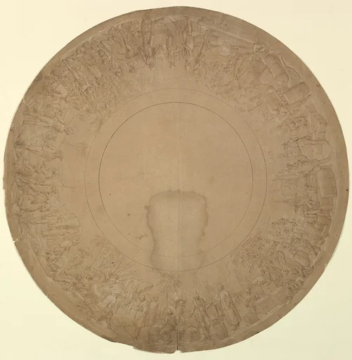 Design for a Plate Border Representing Foreign Trade