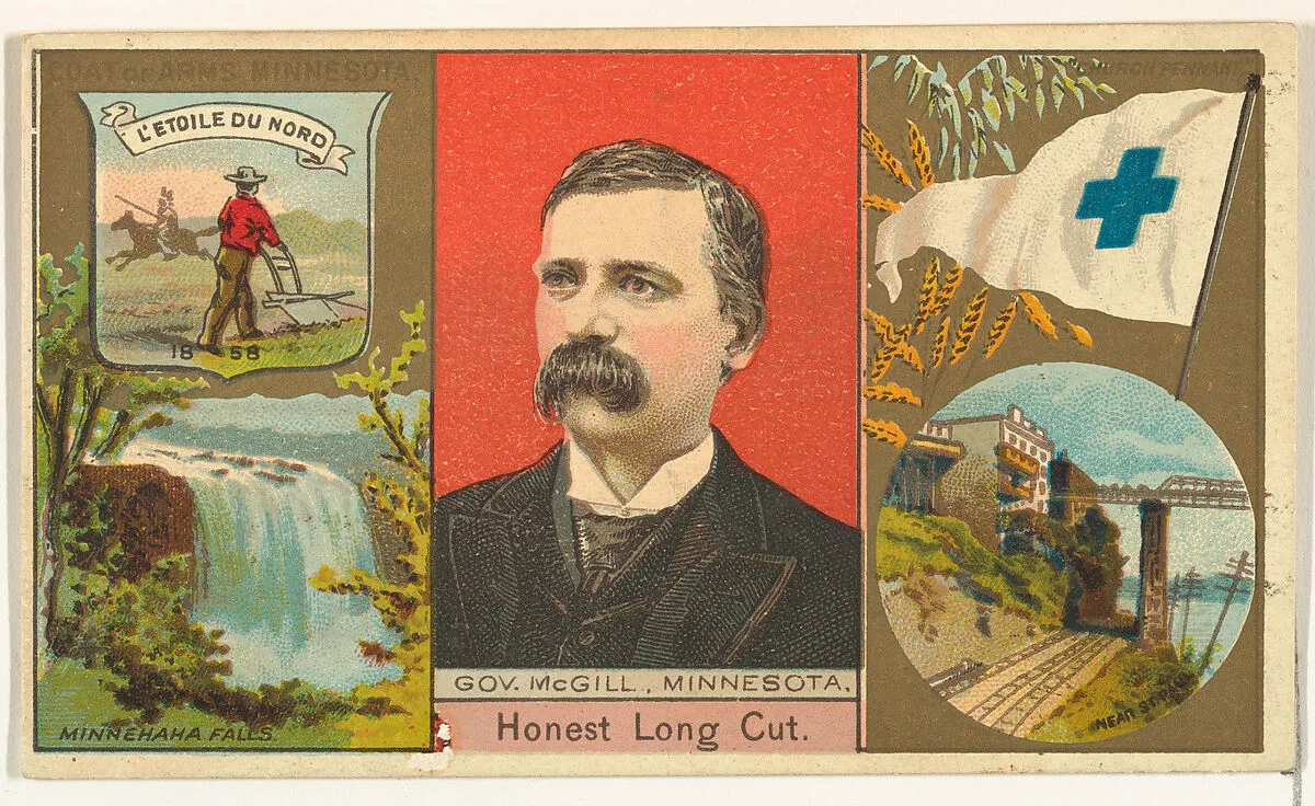 Governor McGill, Minnesota, from "Governors, Arms, Etc." series (N133-1), issued by Duke Sons & Co. — W. Duke, Sons & Co.