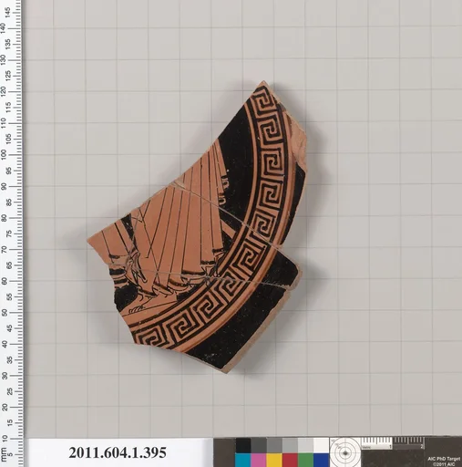 Terracotta fragment of a kylix (drinking cup)